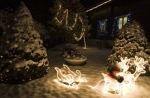 Garten weihnachtlich dekorieren