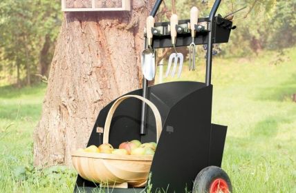 GARDY Gartenwagen organisiert Werkzeuge übersichtlich mit robustem, ergonomischem (Foto: Max Knobloch Nachf. GmbH)